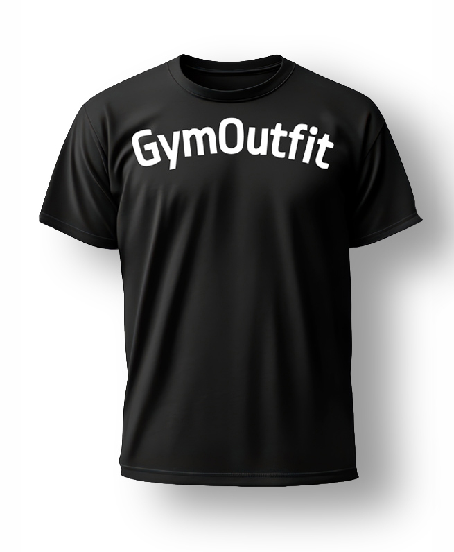 GymOutfit—tričko-čierne